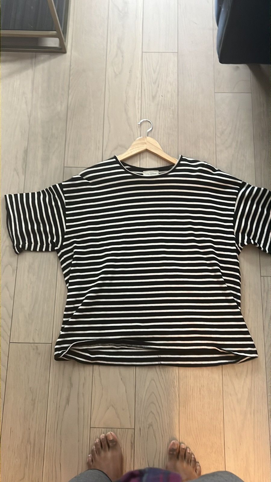 image of Fear Of God Striped Terry Cloth Tee in Blue, Men's (Size Medium)