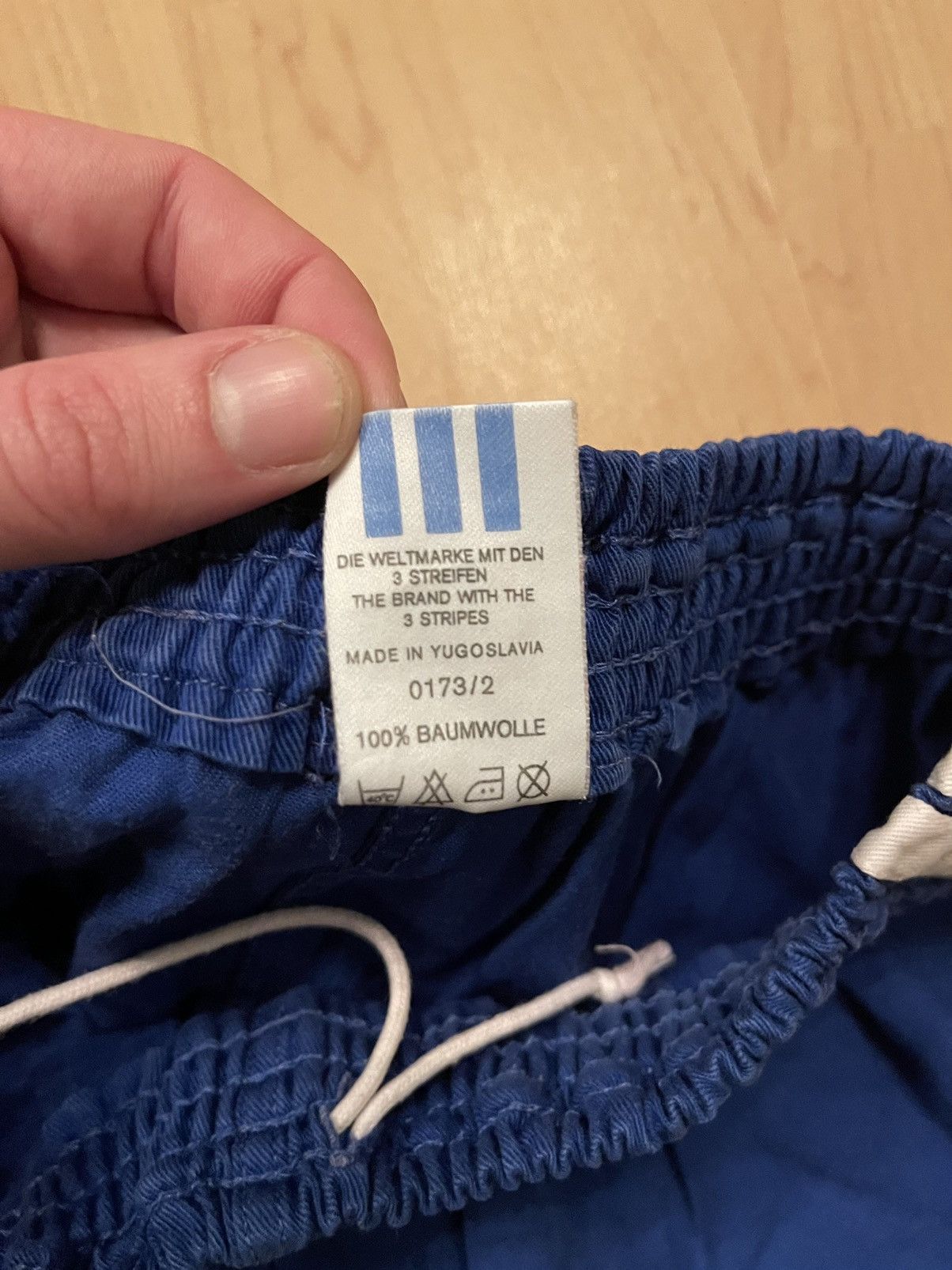 Adidas × Vintage Adidas vintage 80s striped shorts made in Yugoslavia Size US 32 / EU 48 - 6 Thumbnail