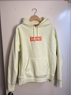 Olive Green Supreme Box Logo Hoodie | Grailed