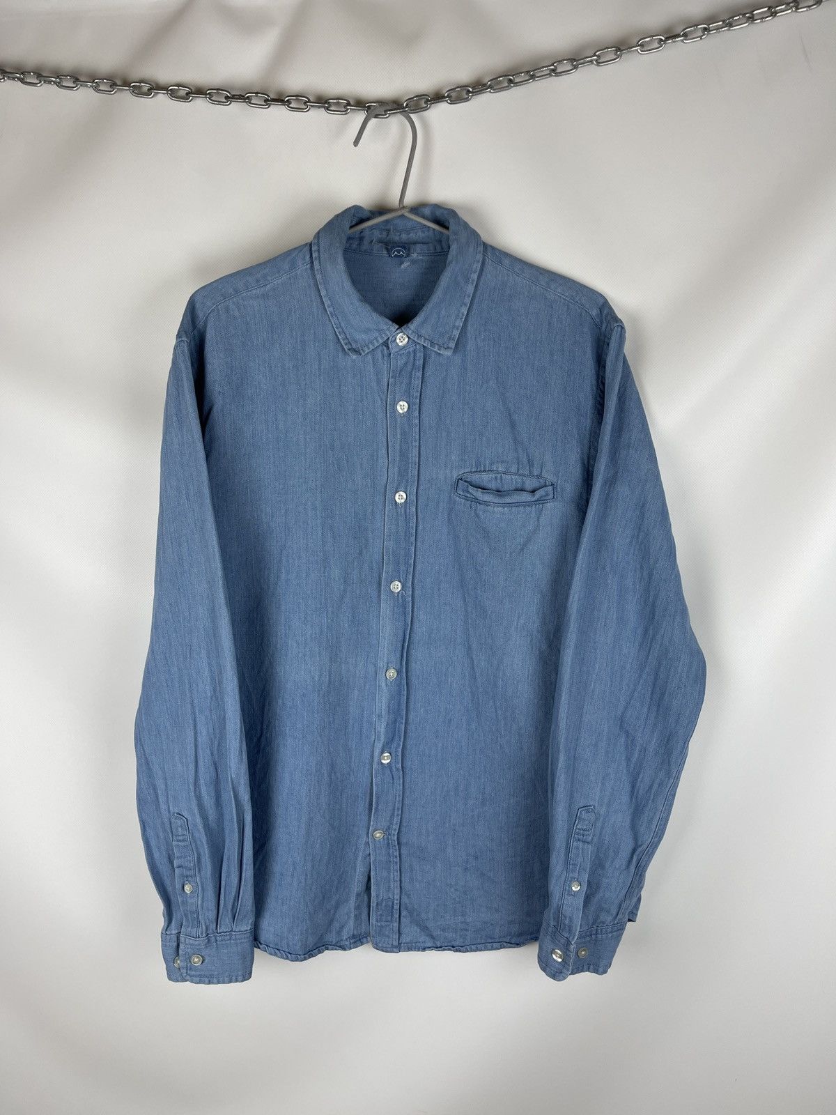 Edwin Edwin Better shirt denim linen pocket long sleeve Size US M / EU 48-50 / 2 - 2 Thumbnail