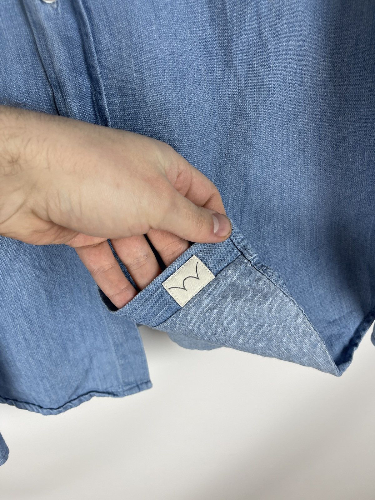 Edwin Edwin Better shirt denim linen pocket long sleeve Size US M / EU 48-50 / 2 - 11 Thumbnail