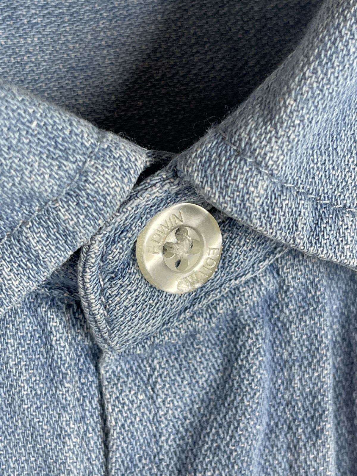 Edwin Edwin Better shirt denim linen pocket long sleeve Size US M / EU 48-50 / 2 - 5 Thumbnail