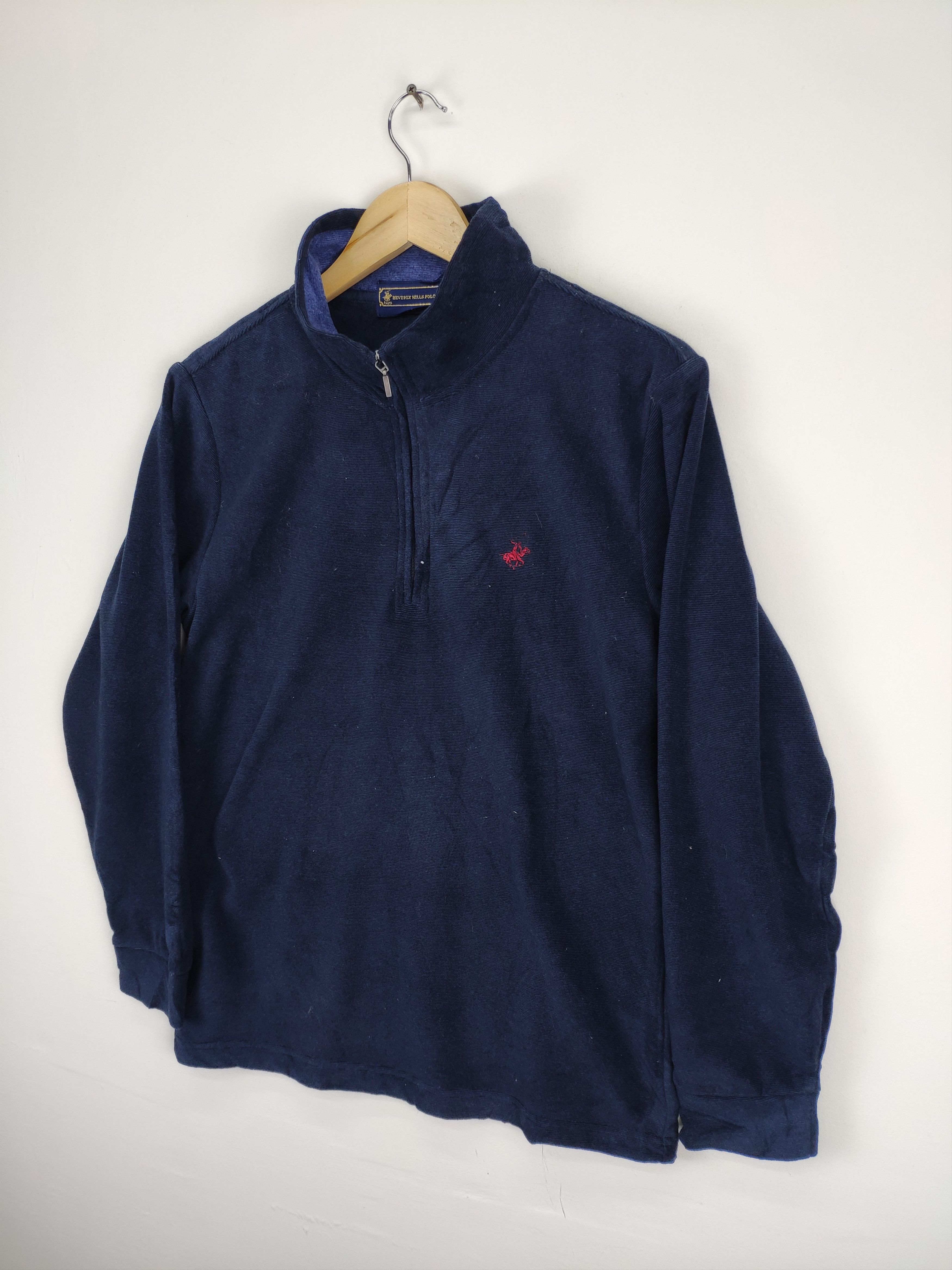 Beverly Hills Polo Club × Vintage Beverly Hills Polo Club Sweater Half Zip Size US M / EU 48-50 / 2 - 2 Thumbnail