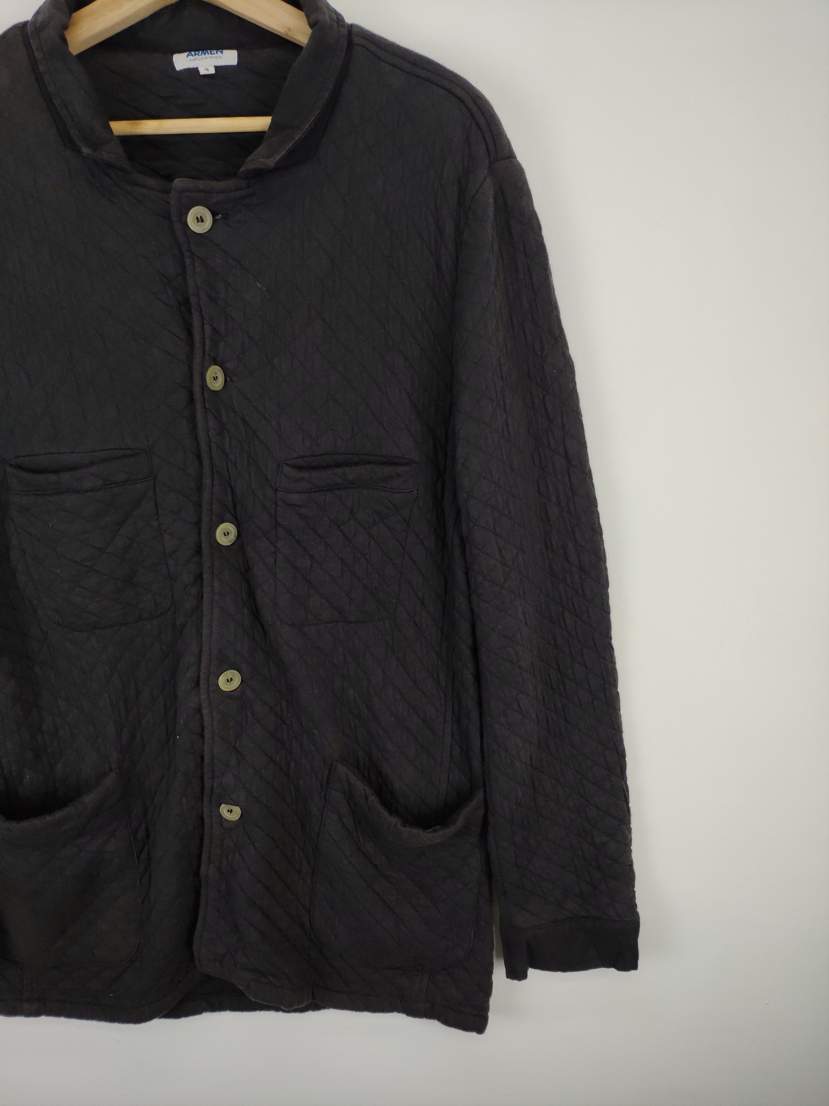 Designer × Japanese Brand × Vintage Offer 💥 Vintage Quilted Jacket Button Up by Armen Size US M / EU 48-50 / 2 - 7 Thumbnail