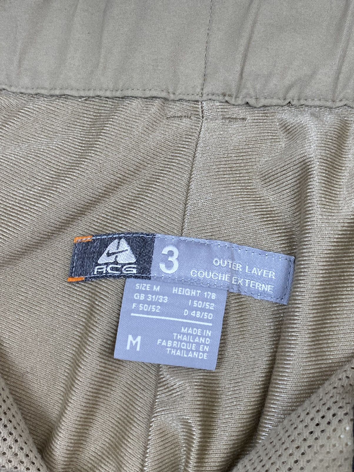 Nike ACG Nike ACG gore tex beige ski cargo pant Size US 32 / EU 48 - 18 Thumbnail