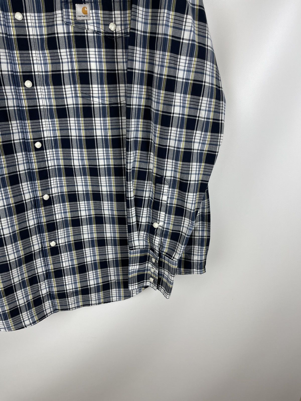 Carhartt Carhartt vintage overshirt checkered flannel logo 2010 Size US L / EU 52-54 / 3 - 8 Thumbnail