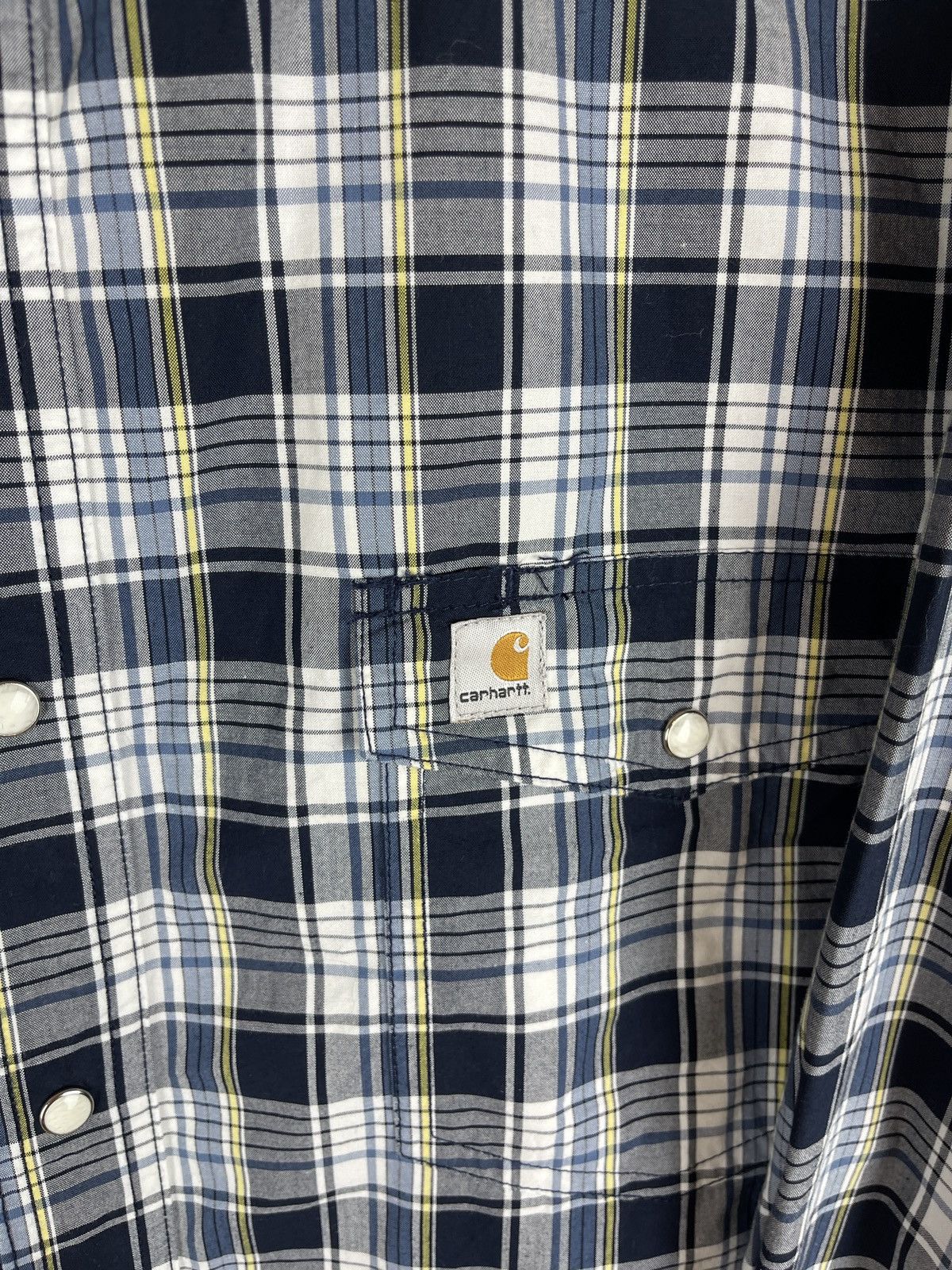 Carhartt Carhartt vintage overshirt checkered flannel logo 2010 Size US L / EU 52-54 / 3 - 9 Thumbnail