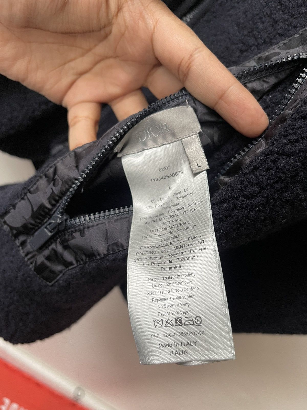 Dior $3500 Dior Reversible Jacket Dior Oblique Wool Fleece Tech Size US L / EU 52-54 / 3 - 6 Thumbnail
