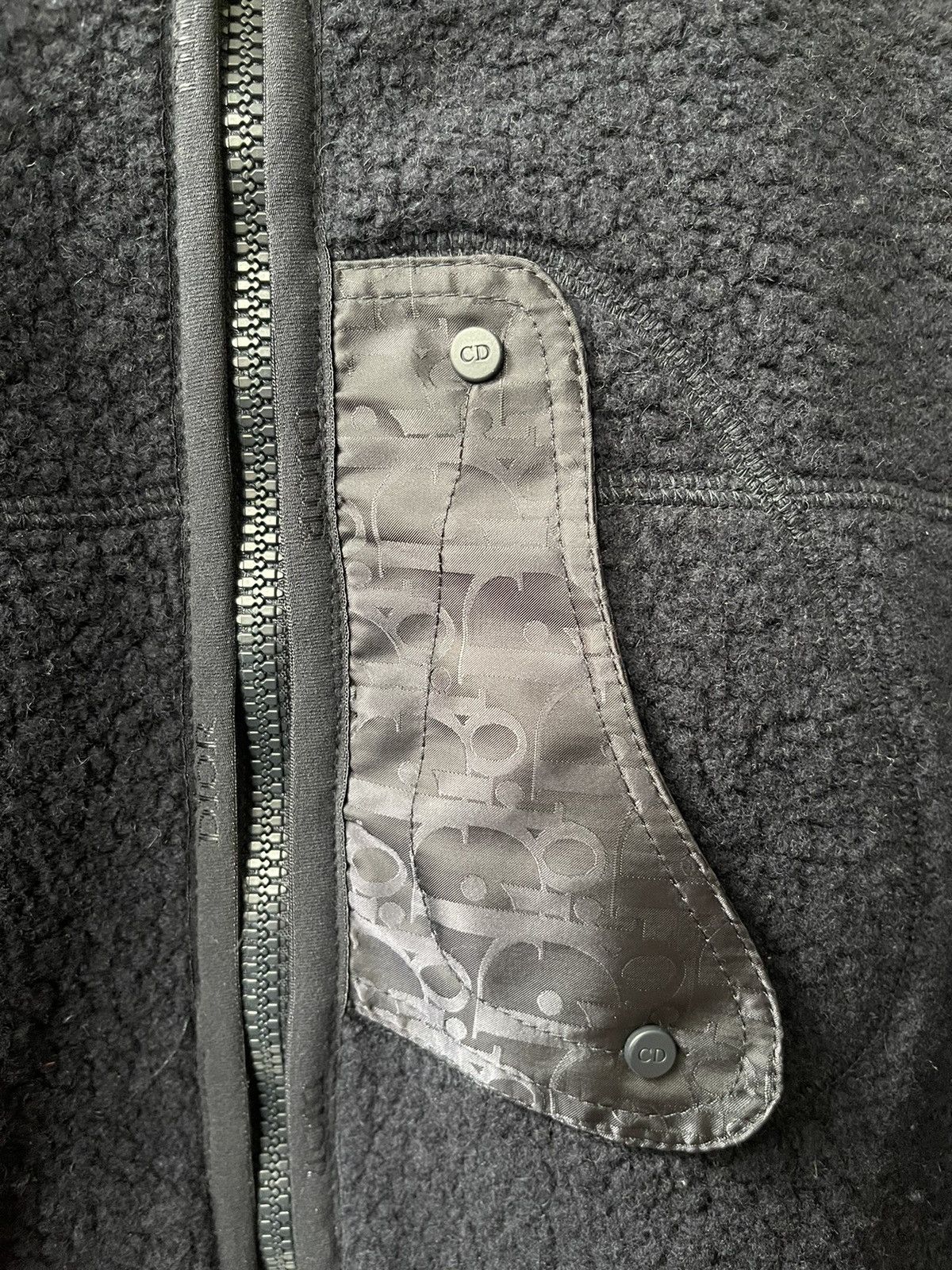 Dior $3500 Dior Reversible Jacket Dior Oblique Wool Fleece Tech Size US L / EU 52-54 / 3 - 4 Thumbnail