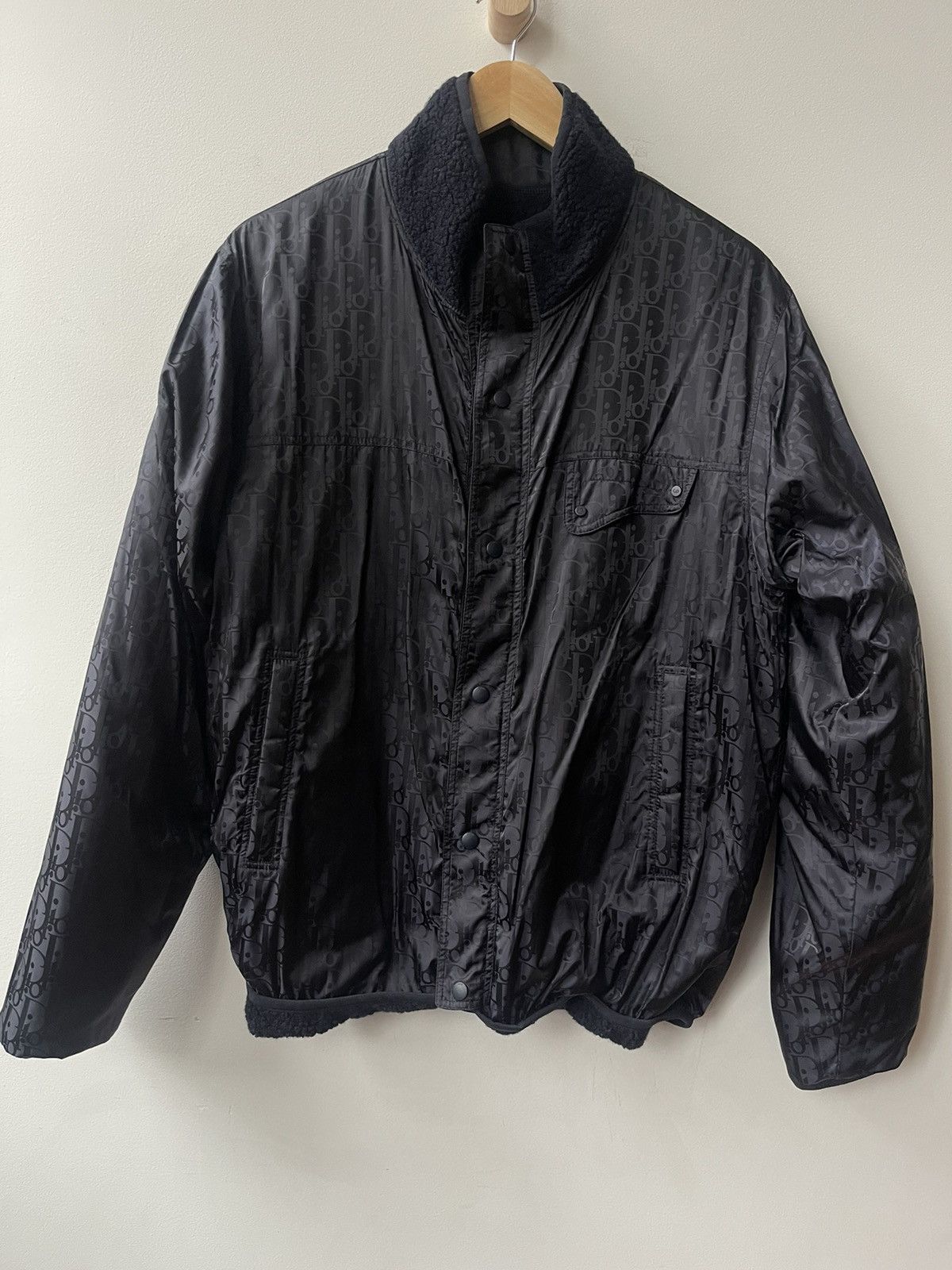 Dior $3500 Dior Reversible Jacket Dior Oblique Wool Fleece Tech Size US L / EU 52-54 / 3 - 7 Thumbnail