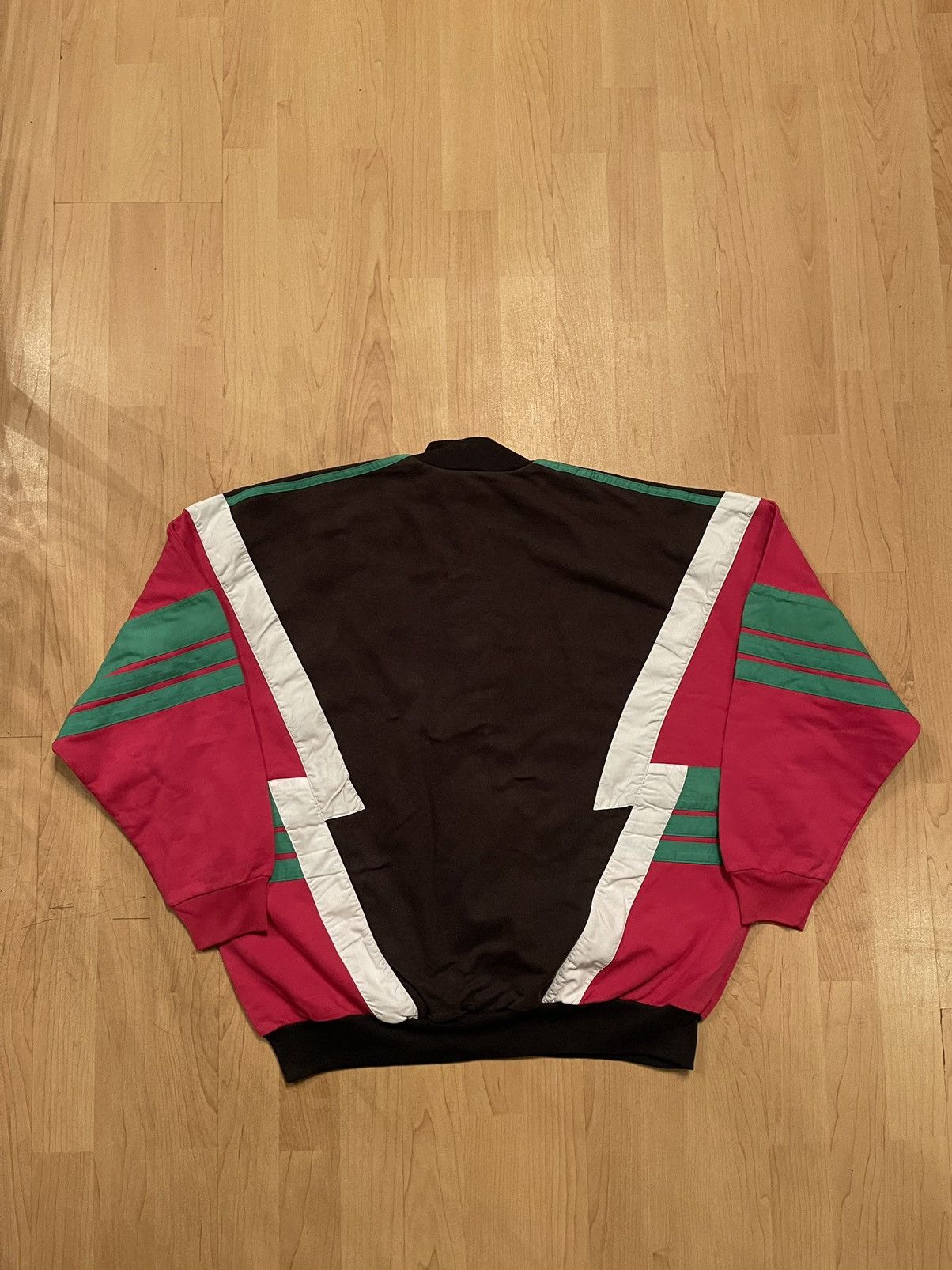 Adidas × Vintage Adidas vintage 80s striped zip sweatshirt Size US M / EU 48-50 / 2 - 6 Thumbnail