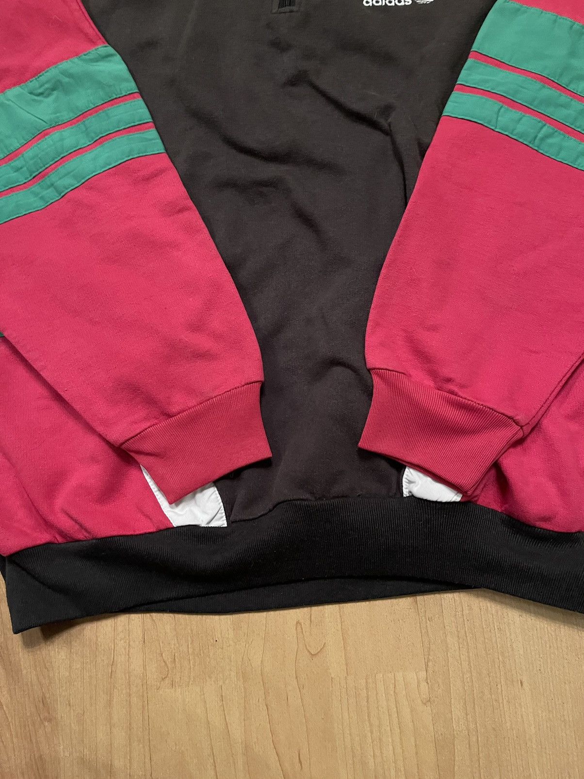 Adidas × Vintage Adidas vintage 80s striped zip sweatshirt Size US M / EU 48-50 / 2 - 5 Thumbnail
