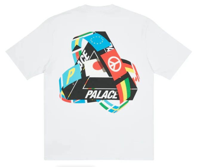 Palace Palace Tri-Flag T-Shirt White | Grailed