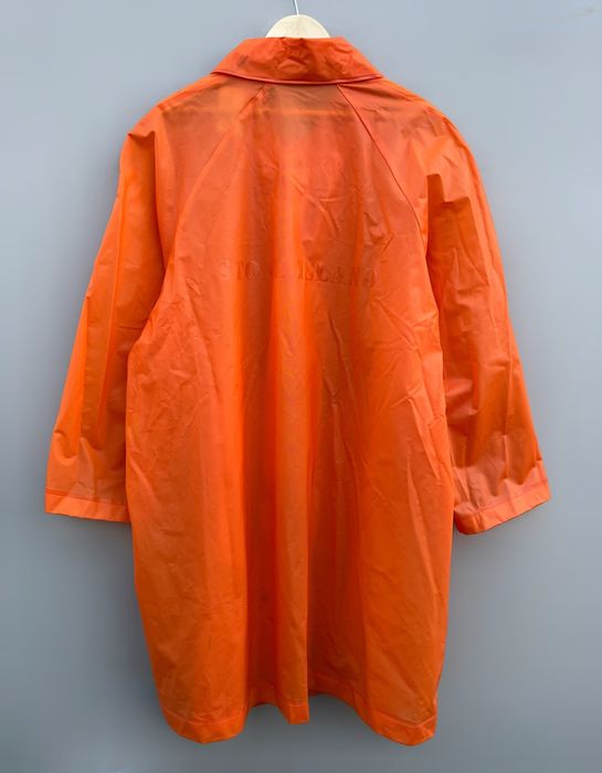 Stone Island 🔥🔥🔥New 1988 STONE ISLAND TELA STELLA Raincoat Orange / L ...