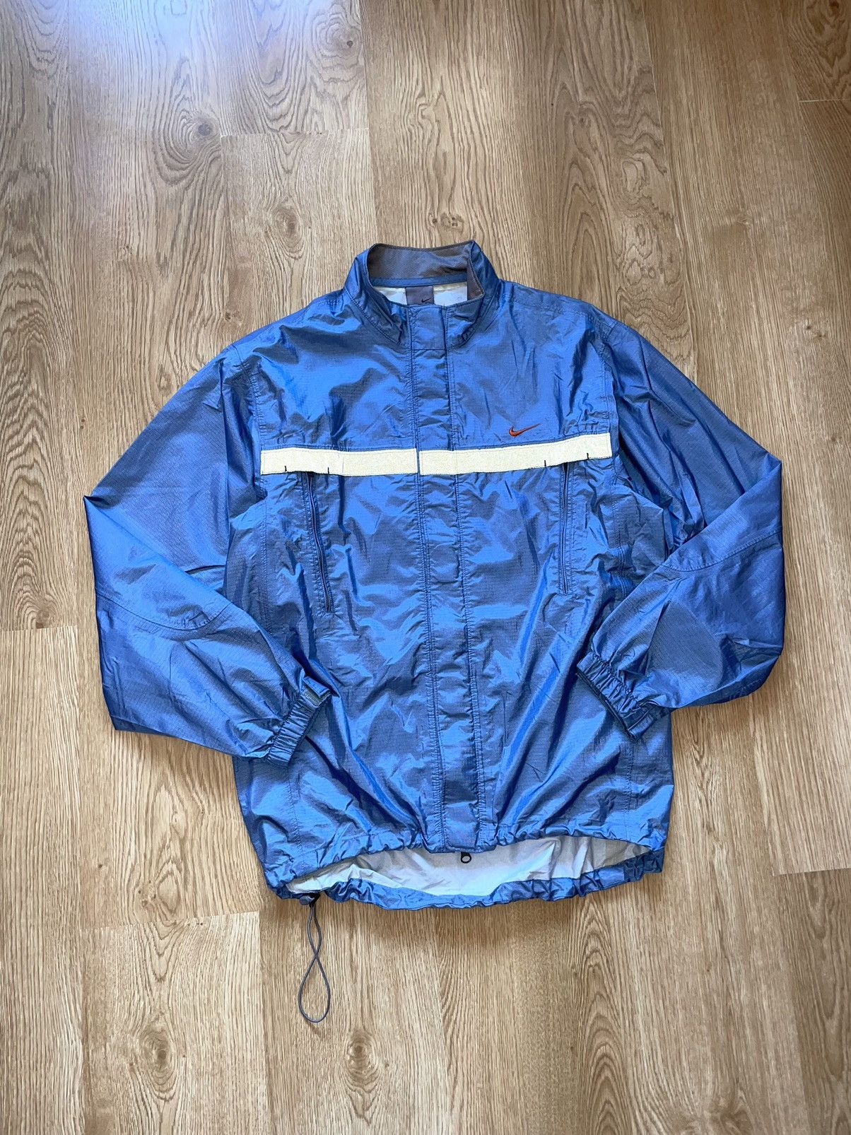 Nike Vintage 90s Nike Nylon Reflective Windbreaker Track Jacket Size US M / EU 48-50 / 2 - 2 Thumbnail