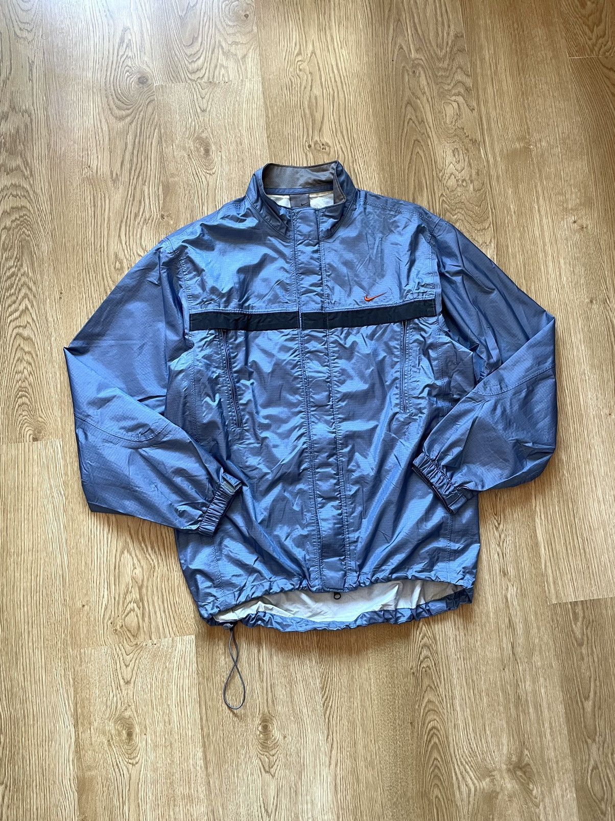 Nike Vintage 90s Nike Nylon Reflective Windbreaker Track Jacket Size US M / EU 48-50 / 2 - 3 Thumbnail