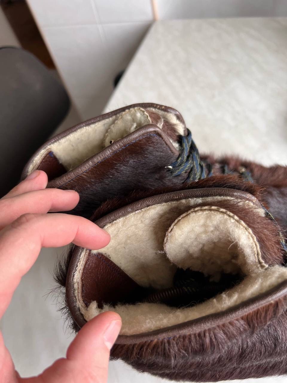 Japanese Brand × Playboi Carti Brown Real Fur Boots Y2K Streetwear Futuristic Boots Japan Size US 7.5 / EU 40-41 - 10 Thumbnail