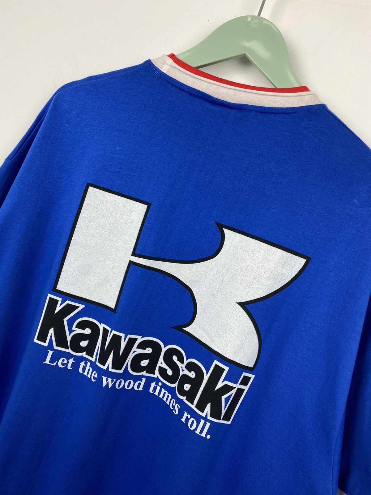Vintage Kawasaki Ninja Racing Team Tee T Shirt Lucky Strike Subaru Size US XL / EU 56 / 4 - 5 Thumbnail