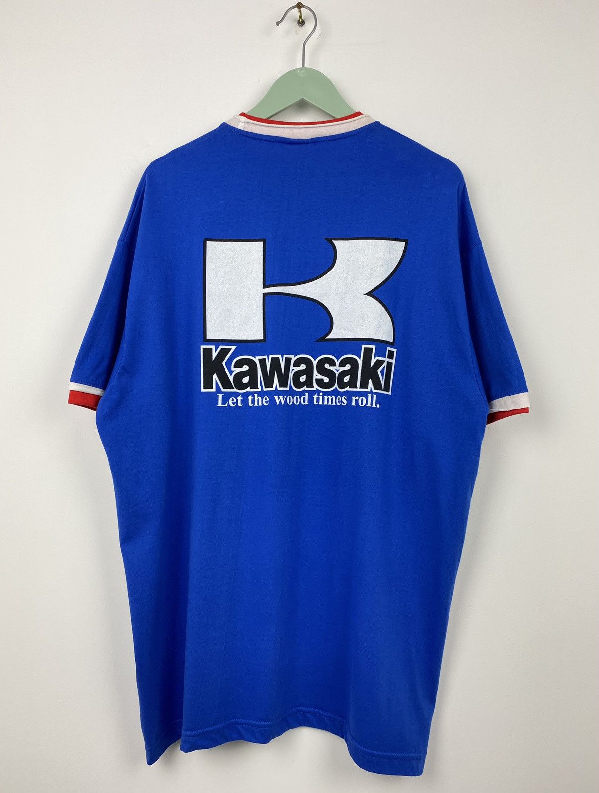 Vintage Kawasaki Ninja Racing Team Tee T Shirt Lucky Strike Subaru Size US XL / EU 56 / 4 - 4 Thumbnail