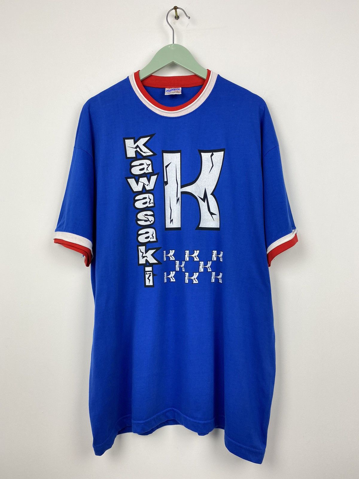 Vintage Kawasaki Ninja Racing Team Tee T Shirt Lucky Strike Subaru Size US XL / EU 56 / 4 - 1 Thumbnail