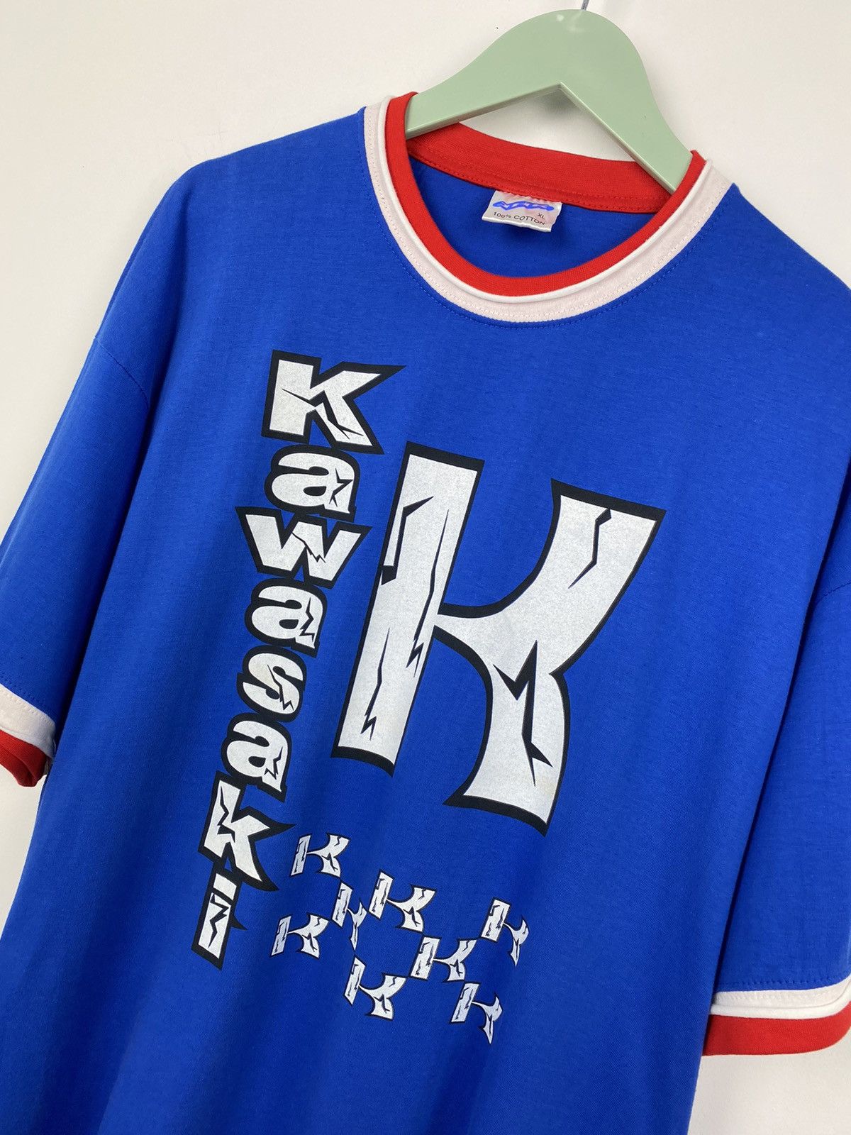 Vintage Kawasaki Ninja Racing Team Tee T Shirt Lucky Strike Subaru Size US XL / EU 56 / 4 - 2 Thumbnail