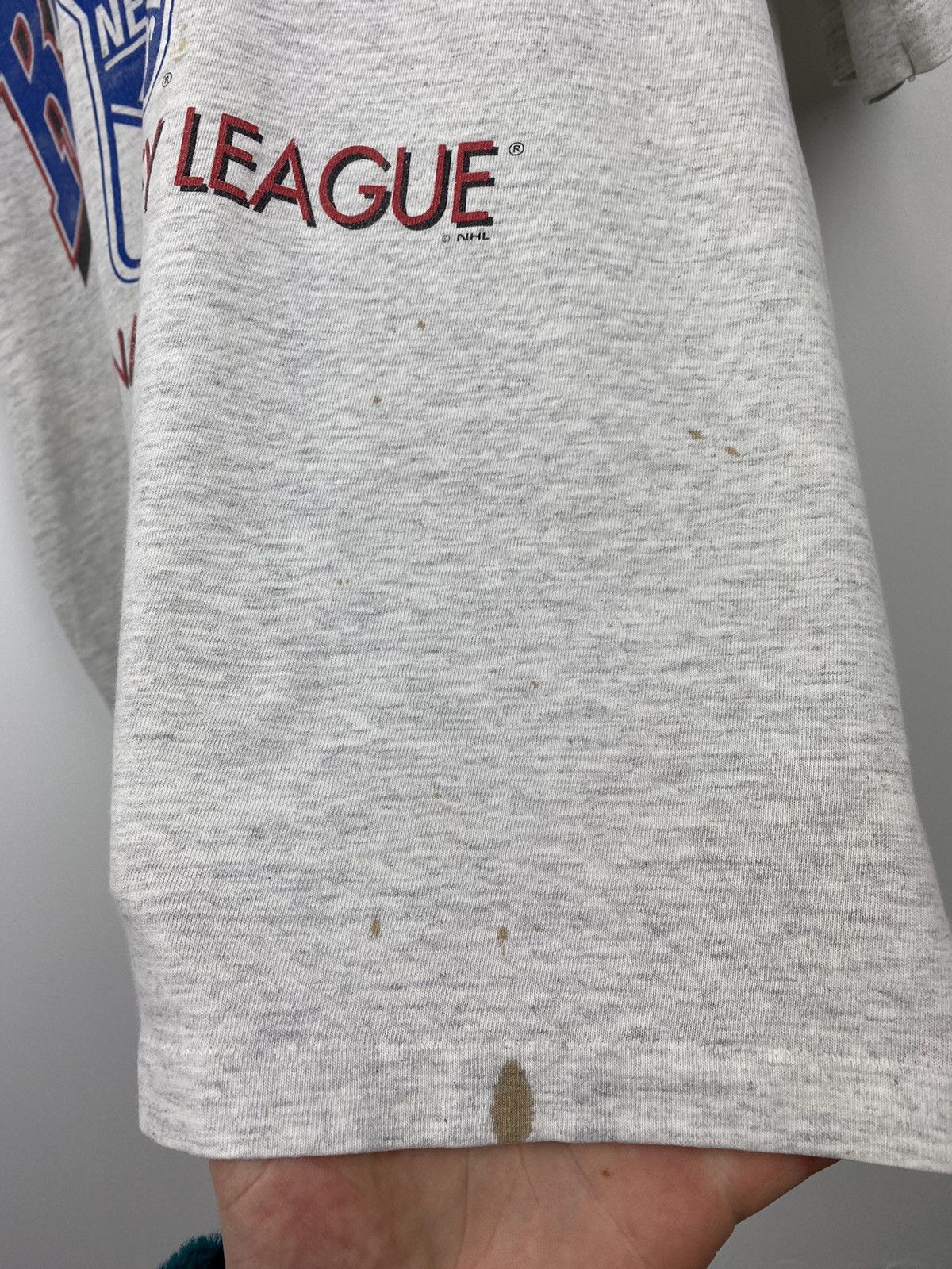 NHL Vintage New York Rangers NHL T Shirt Kings Oilers Ducks Size US XL / EU 56 / 4 - 7 Thumbnail
