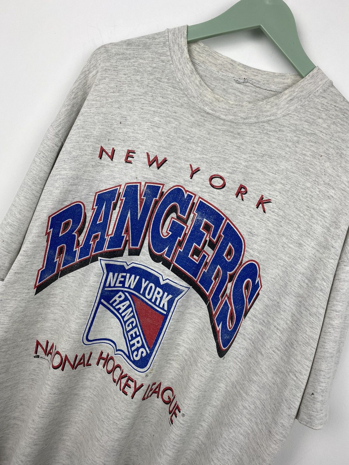 NHL Vintage New York Rangers NHL T Shirt Kings Oilers Ducks Size US XL / EU 56 / 4 - 2 Thumbnail