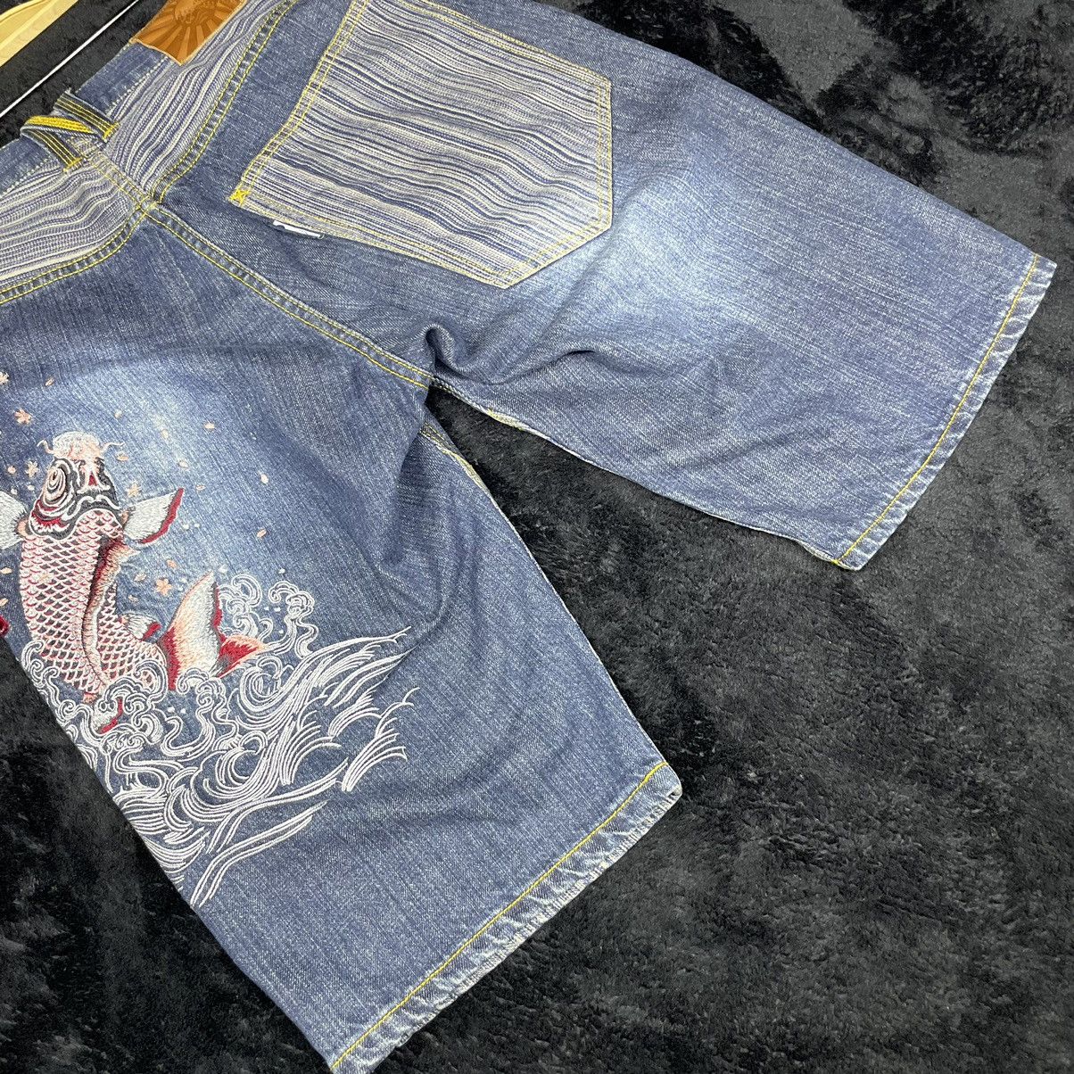 If Six Was Nine Rare Vintage Japanesebrand Naminoritatsujin Embroidery koi Size US 34 / EU 50 - 7 Thumbnail