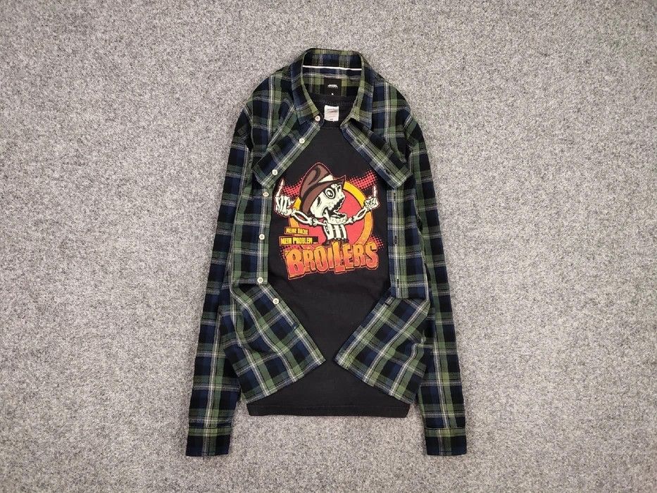 Flannel Vintage Flannel Shirt Travis Scott Style Size US XL / EU 56 / 4 - 1 Thumbnail