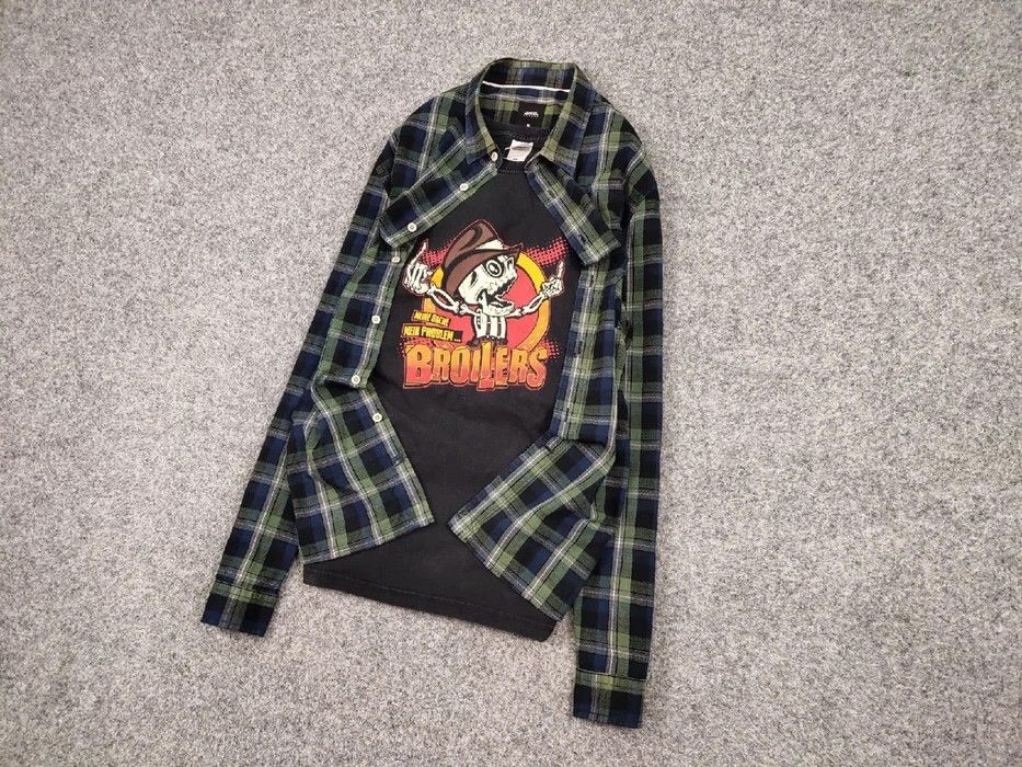 Flannel Vintage Flannel Shirt Travis Scott Style Size US XL / EU 56 / 4 - 2 Thumbnail
