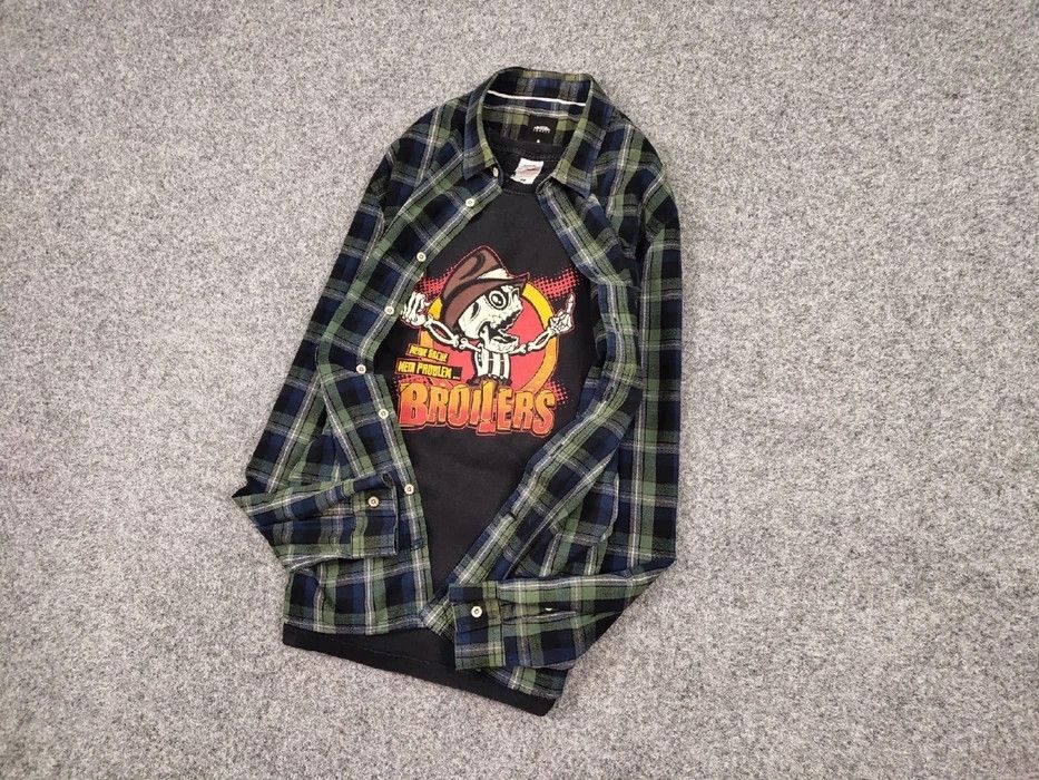 Flannel Vintage Flannel Shirt Travis Scott Style Size US XL / EU 56 / 4 - 3 Thumbnail
