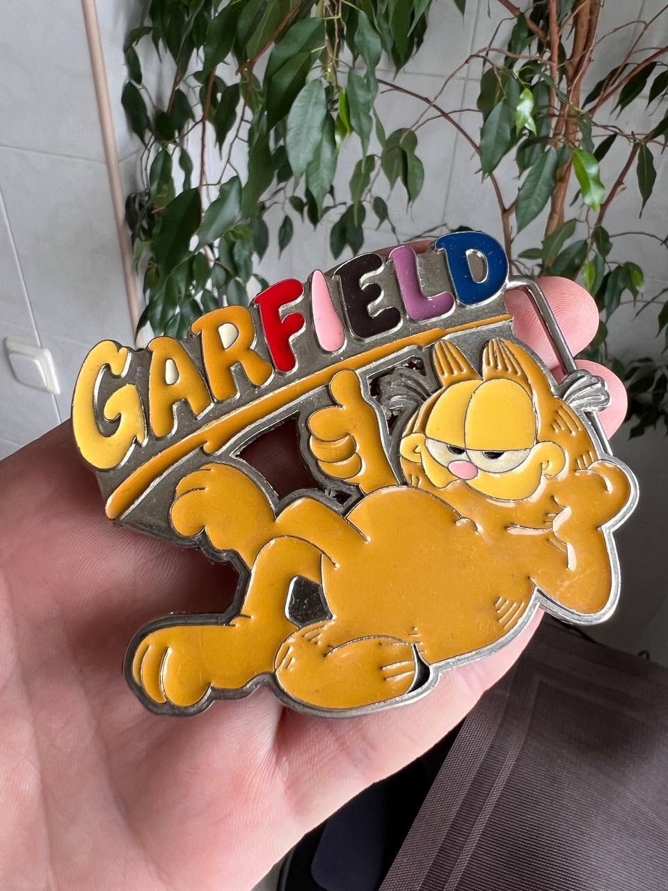 Vintage Vintage Garfield Cat Belt Buckle Grailed