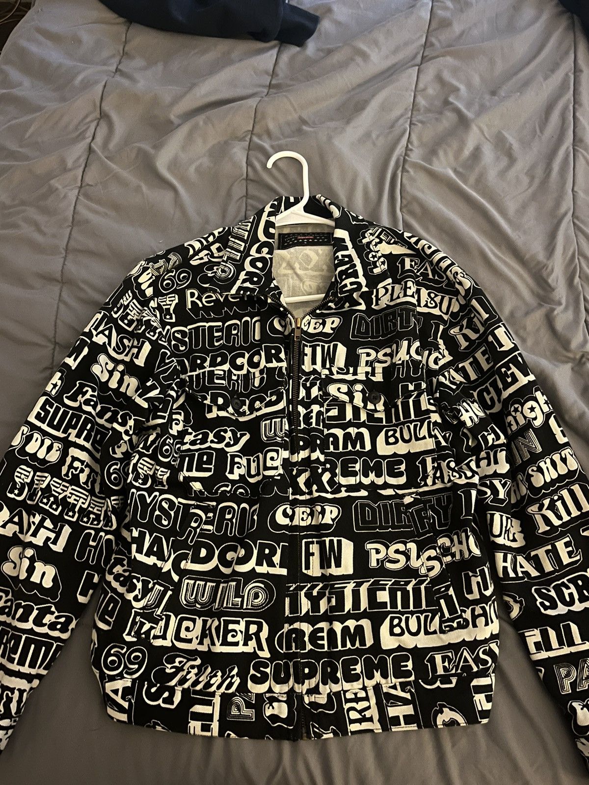 Supreme Supreme Hysteric Glamour Text Work Jacket | Grailed