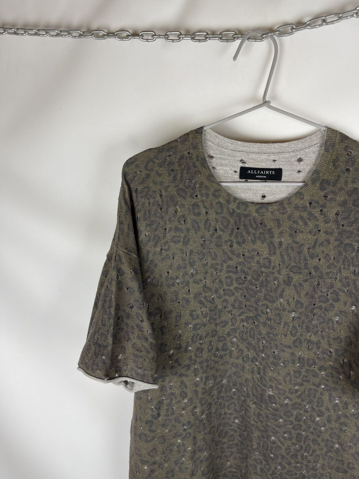 Allsaints Allsaints Ferra SS crew oversized distressed tee shirt Size US M / EU 48-50 / 2 - 4 Thumbnail