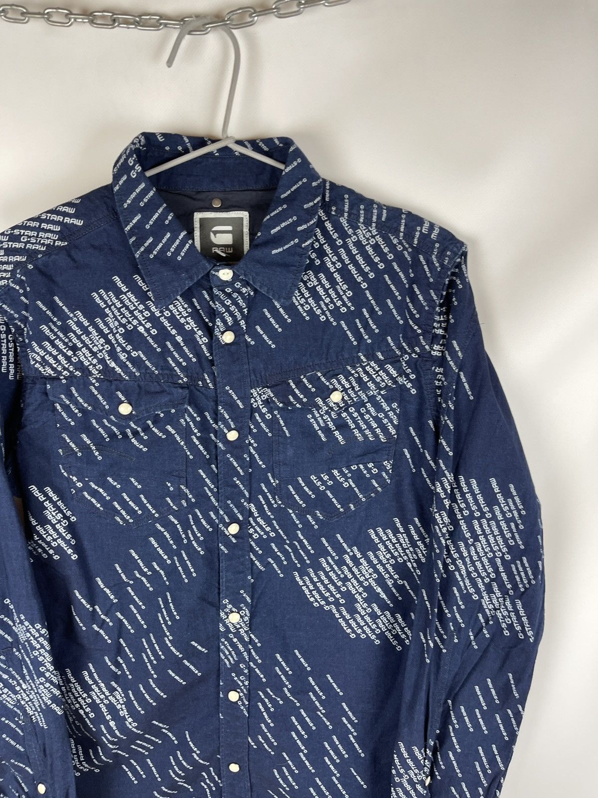 G-Star G-Star Raw Sample blue denim monogram Arc 3D shirt L/s Size US M / EU 48-50 / 2 - 5 Thumbnail