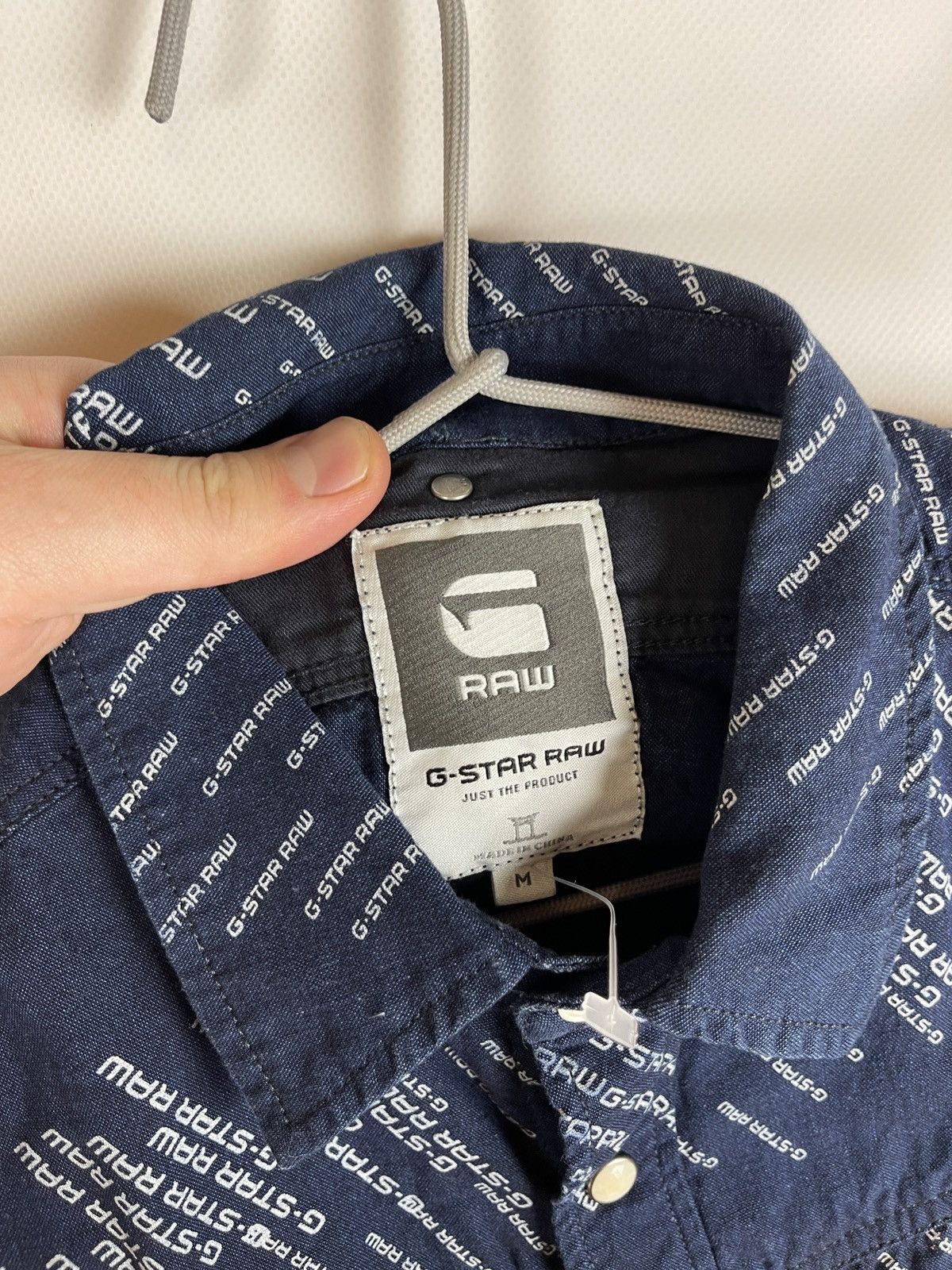 G-Star G-Star Raw Sample blue denim monogram Arc 3D shirt L/s Size US M / EU 48-50 / 2 - 10 Thumbnail