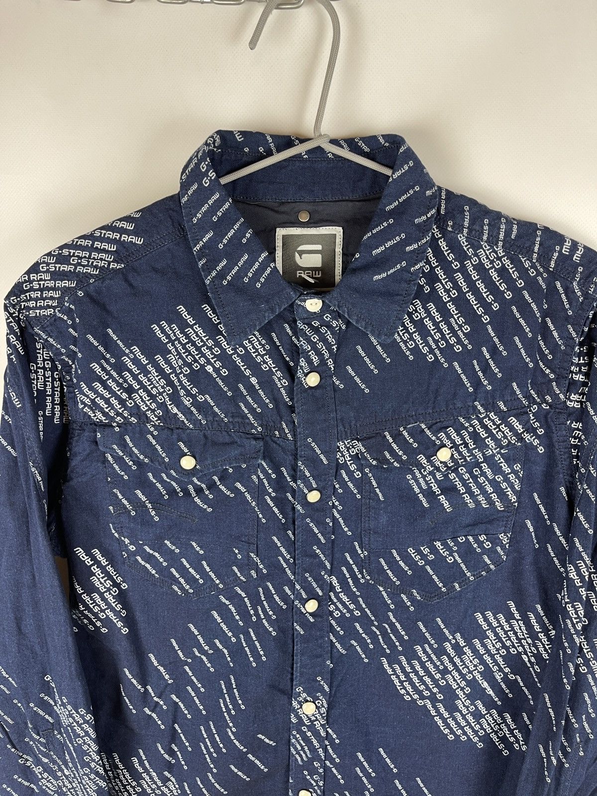 G-Star G-Star Raw Sample blue denim monogram Arc 3D shirt L/s Size US M / EU 48-50 / 2 - 8 Thumbnail