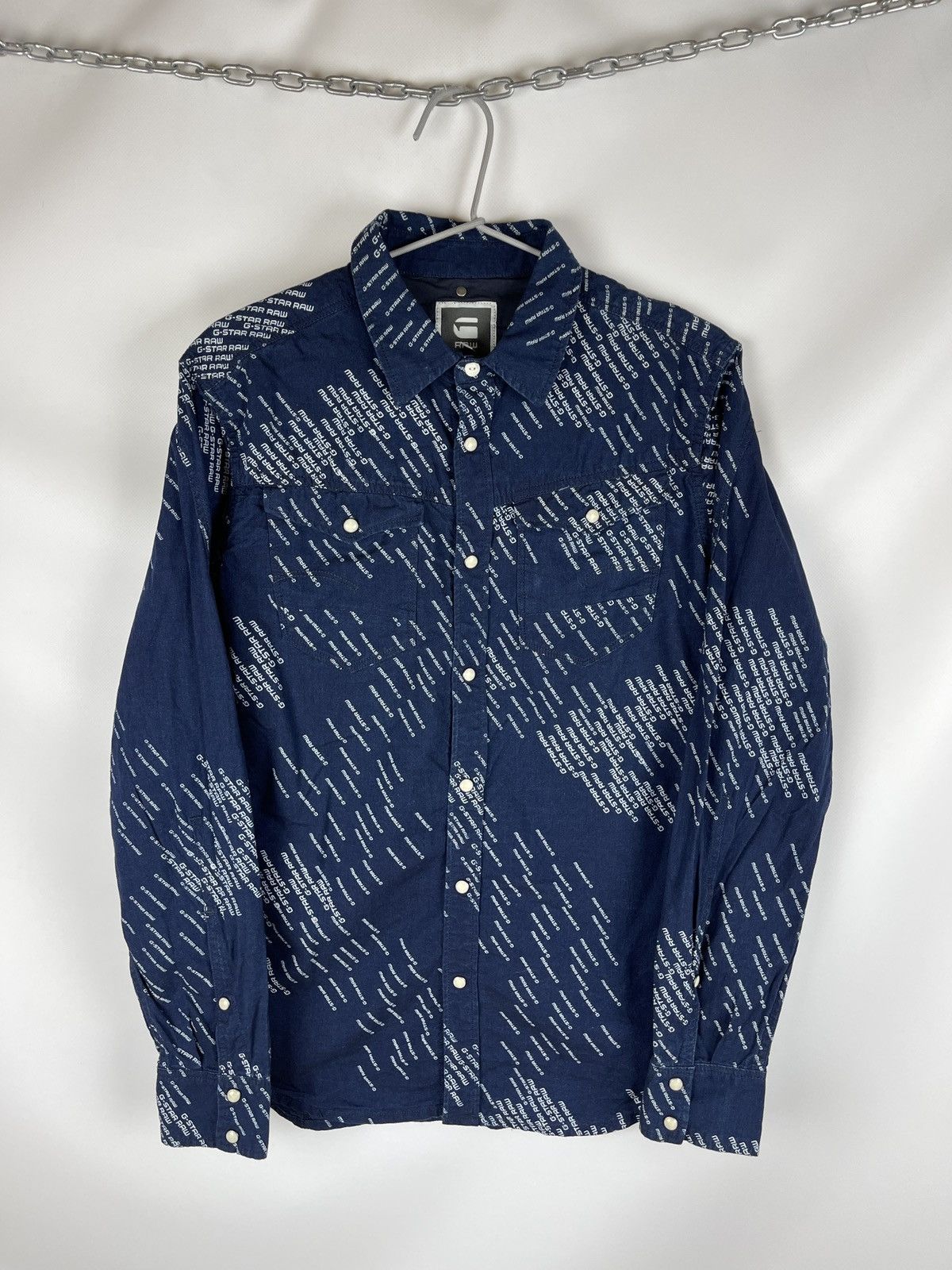 G-Star G-Star Raw Sample blue denim monogram Arc 3D shirt L/s Size US M / EU 48-50 / 2 - 1 Thumbnail