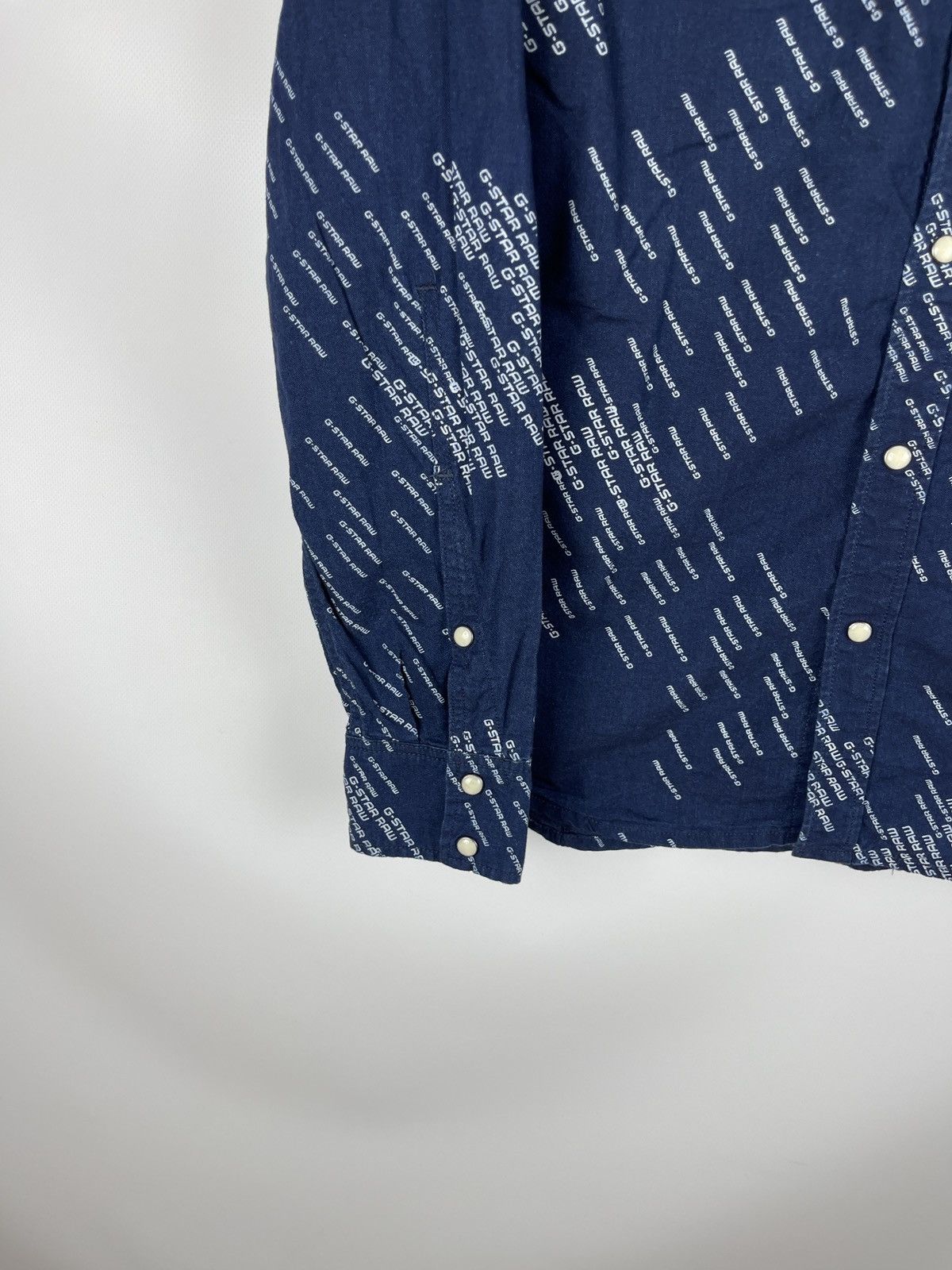 G-Star G-Star Raw Sample blue denim monogram Arc 3D shirt L/s Size US M / EU 48-50 / 2 - 3 Thumbnail