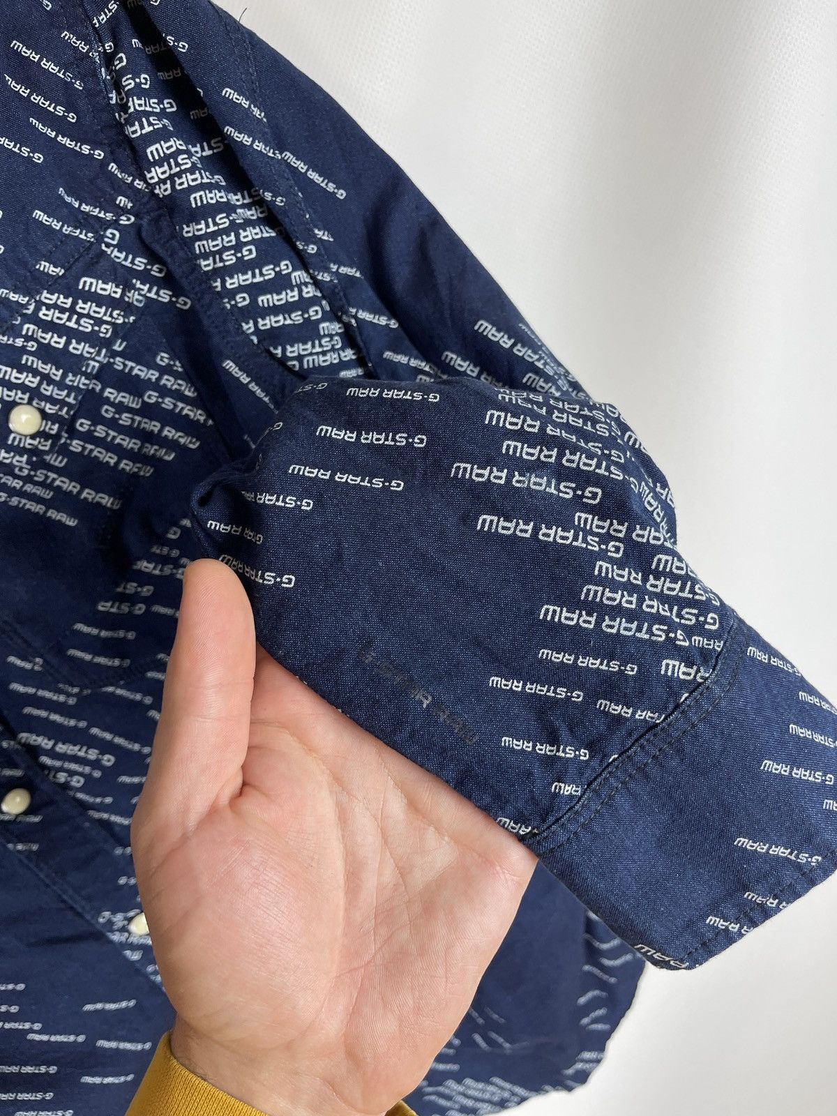 G-Star G-Star Raw Sample blue denim monogram Arc 3D shirt L/s Size US M / EU 48-50 / 2 - 14 Thumbnail