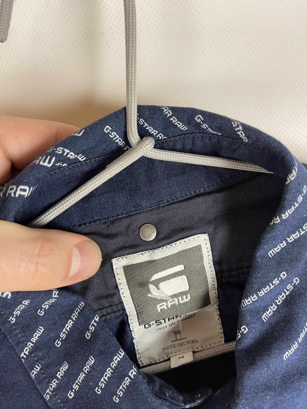 G-Star G-Star Raw Sample blue denim monogram Arc 3D shirt L/s Size US M / EU 48-50 / 2 - 15 Thumbnail