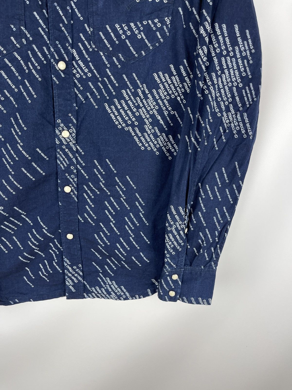 G-Star G-Star Raw Sample blue denim monogram Arc 3D shirt L/s Size US M / EU 48-50 / 2 - 4 Thumbnail
