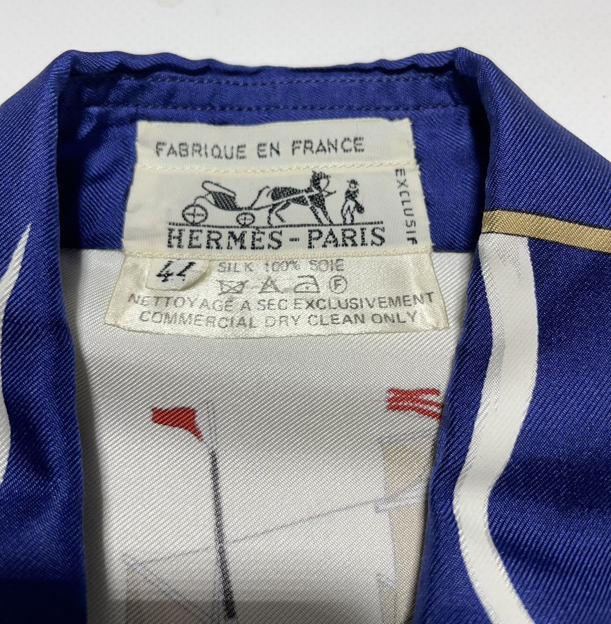 Hermes Vintage Women’s Hermes P. Peron Silk Shirt Size M / US 6-8 / IT 42-44 - 21 Thumbnail