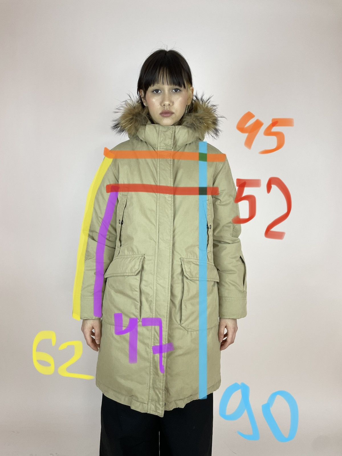 Aigle AIGLE Down Parka Beige winter long jacket Womens size 38 Size M / US 6-8 / IT 42-44 - 20 Thumbnail