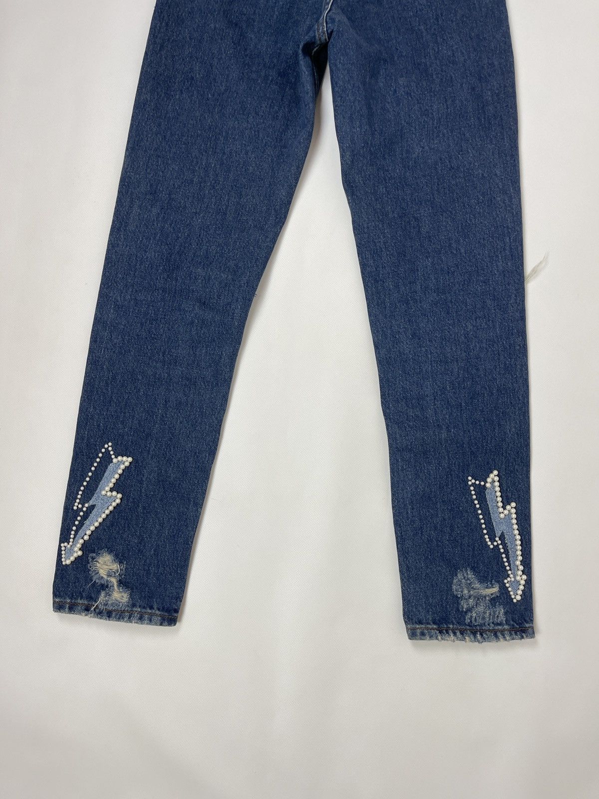 Sandro Sandro Paris Lightening Jeans⚡️⚡️⚡️ distressed denim pants Size 25" / US 0 / IT 36 - 15 Thumbnail