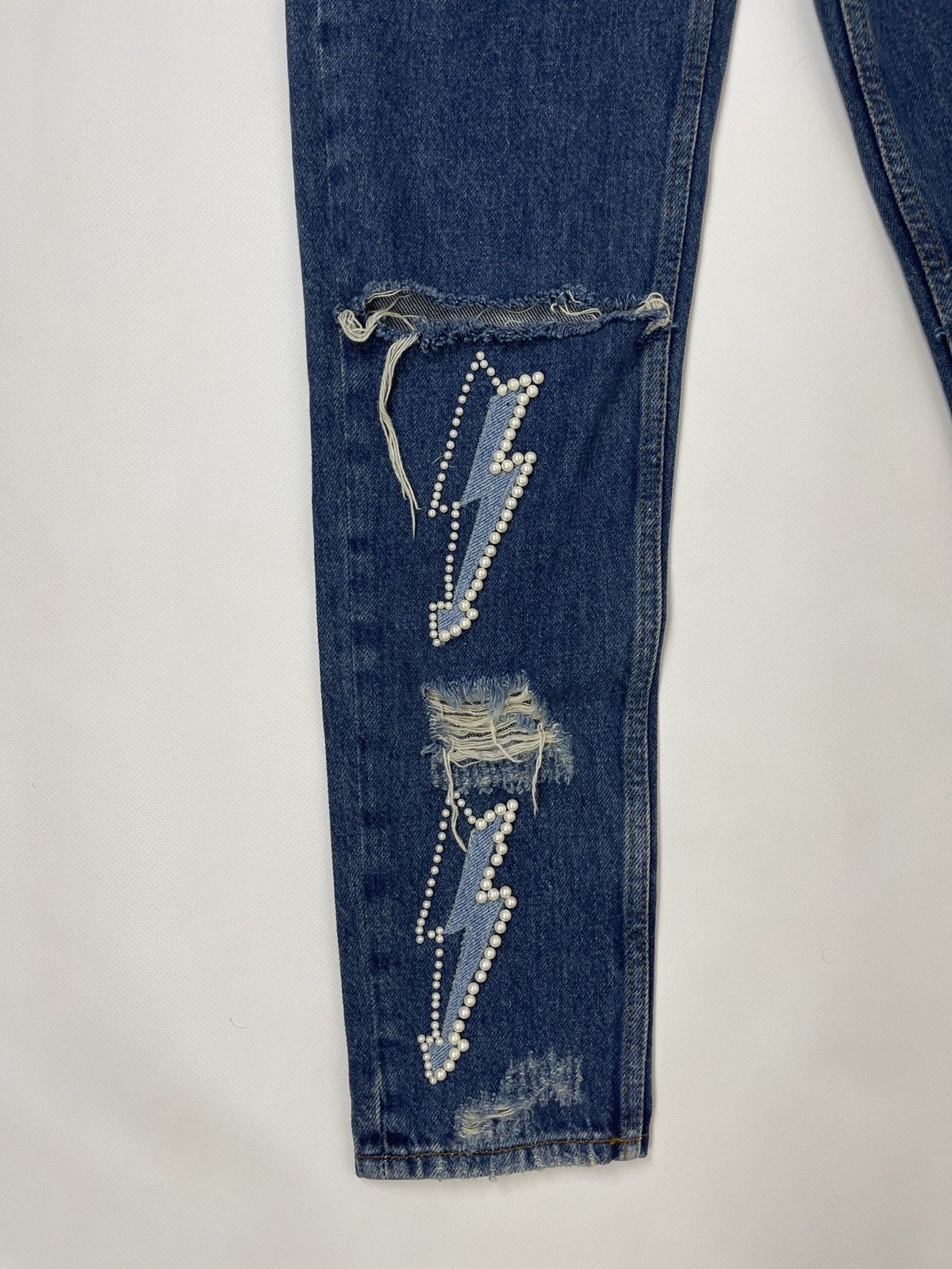 Sandro Sandro Paris Lightening Jeans⚡️⚡️⚡️ distressed denim pants Size 25" / US 0 / IT 36 - 6 Thumbnail