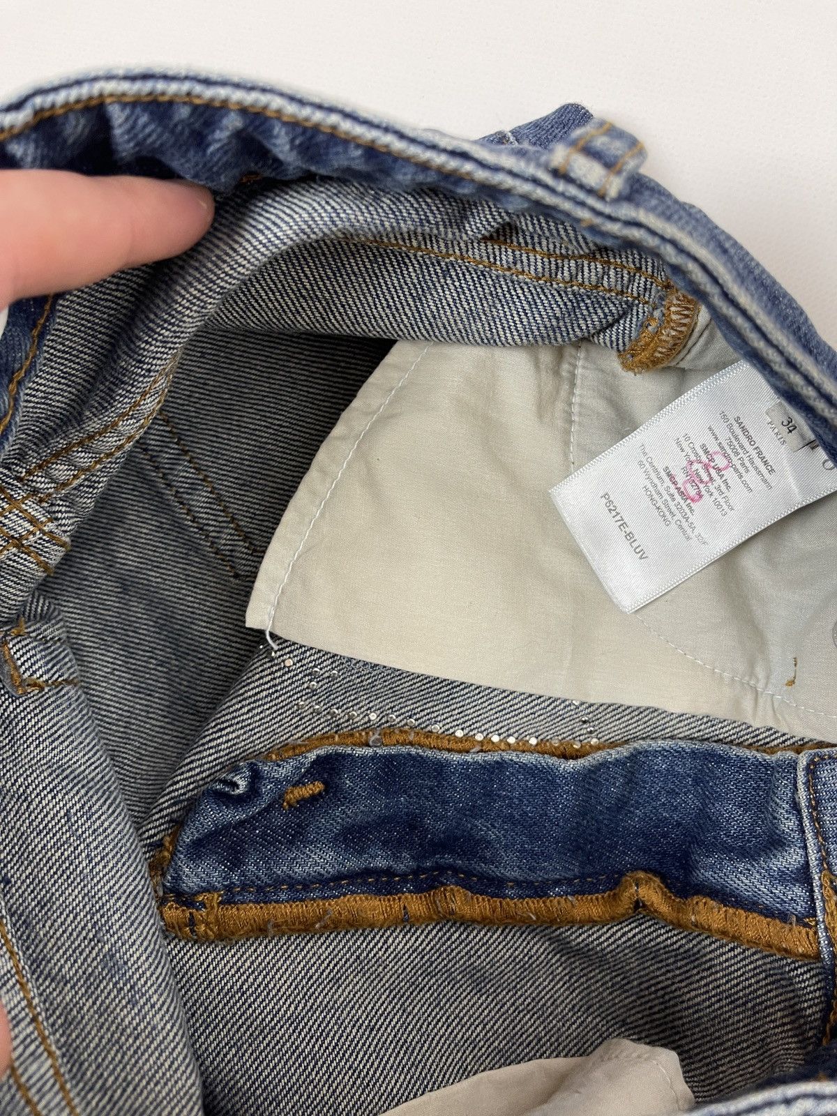Sandro Sandro Paris Lightening Jeans⚡️⚡️⚡️ distressed denim pants Size 25" / US 0 / IT 36 - 14 Thumbnail