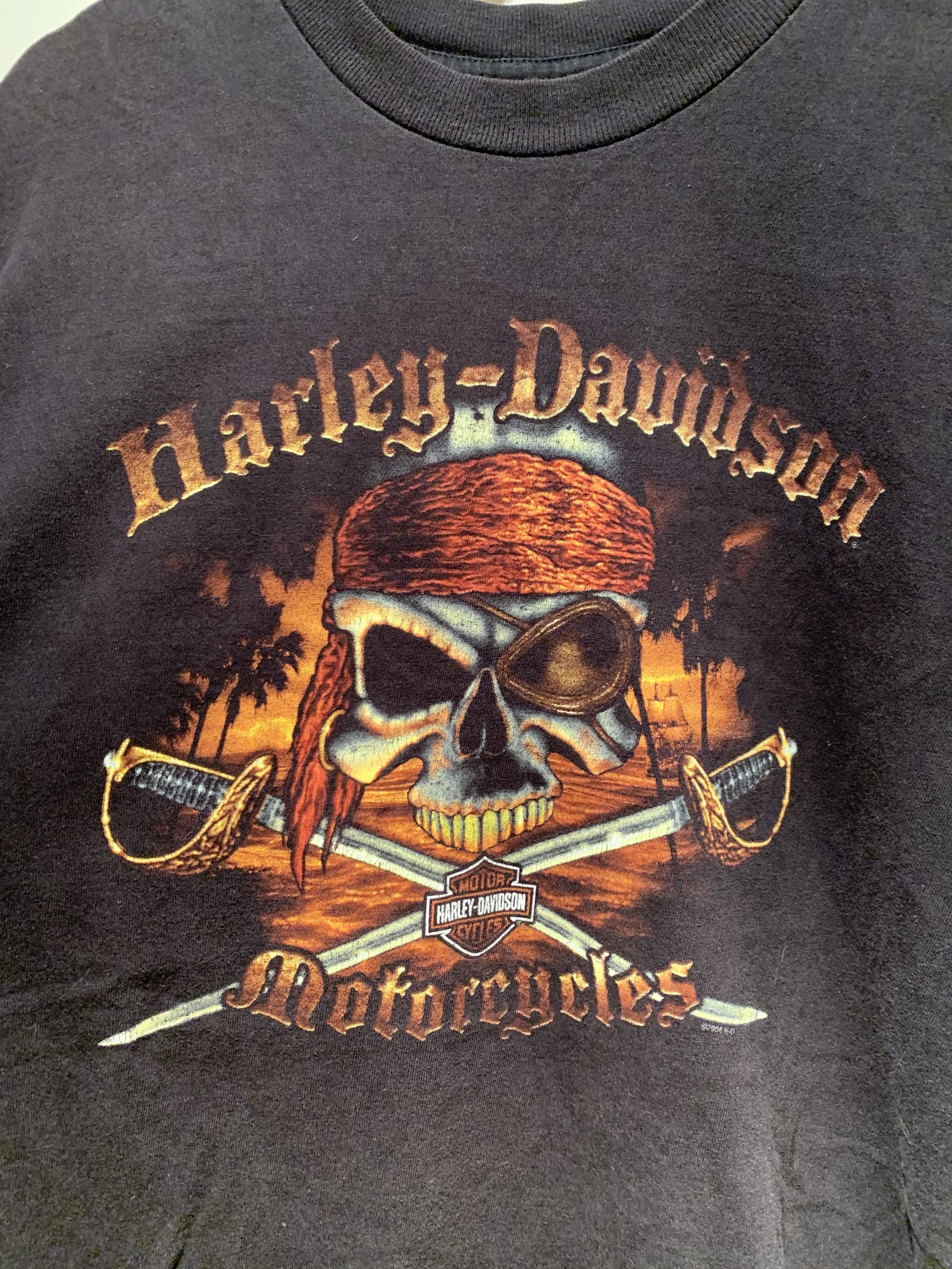Harley Davidson × Vintage RARE Vintage Harley Davidson Fairfax Virginia USA-Made Shirt Size US L / EU 52-54 / 3 - 3 Thumbnail