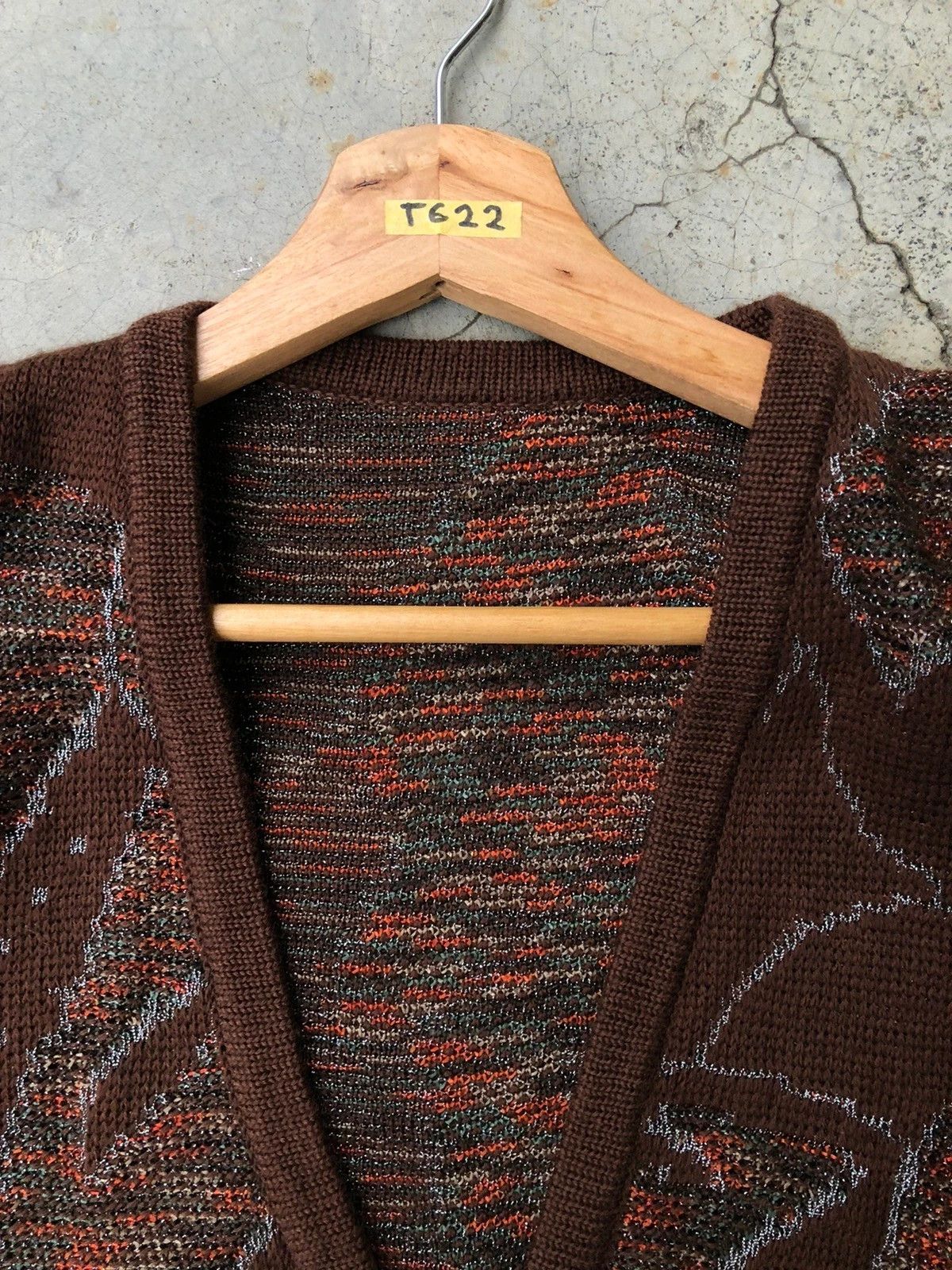 Beauty Beast × Japanese Brand 💥Vintage Cardigan Colourknit Pullover Knitting Pattern Size US M / EU 48-50 / 2 - 7 Thumbnail