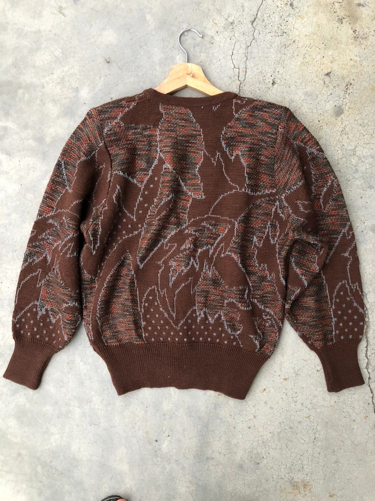 Beauty Beast × Japanese Brand 💥Vintage Cardigan Colourknit Pullover Knitting Pattern Size US M / EU 48-50 / 2 - 11 Thumbnail
